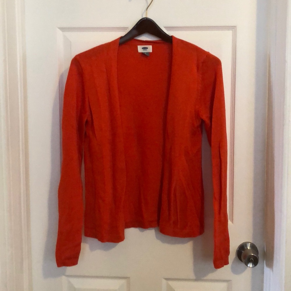 Orange cardigan